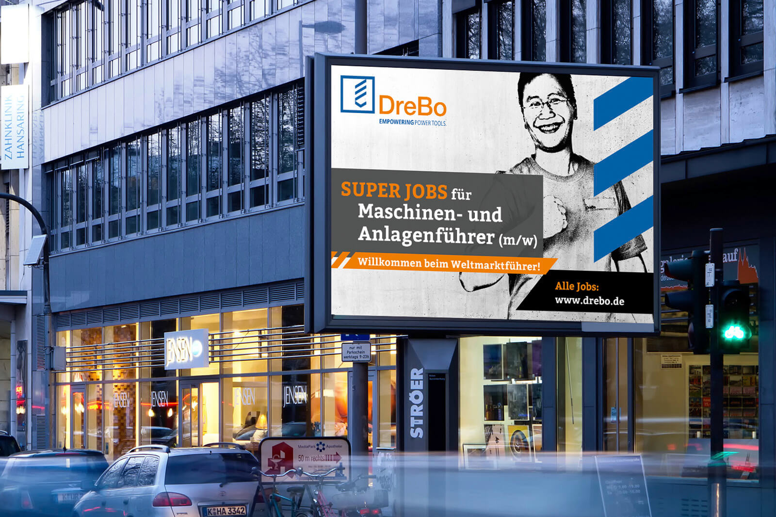 Betonhaltige Personalkampagne für DreBo